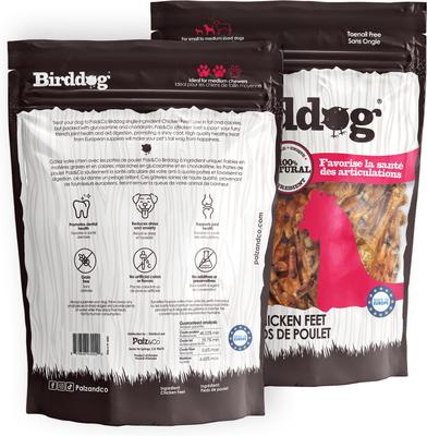 Birddog Chicken Feet Dog Natural Chew Treats, 17.5-oz bag, 35 count