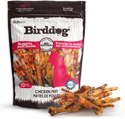 Birddog Chicken Feet Dog Natural Chew Treats, 17.5-oz bag, 35 count