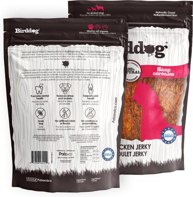Birddog Chicken Grain-Free Jerky Dog Treats, 12-oz bag, 10 count