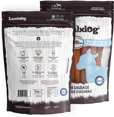 Lambdog Lamb Grain-Free Soft & Chewy Sausage Dog Treats, 12-oz bag, 8 count