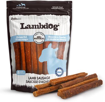 Lambdog Lamb Grain-Free Soft & Chewy Sausage Dog Treats, 12-oz bag, 8 count