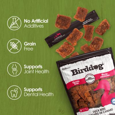 Birddog Duck Grain-Free Soft & Chewy Bites Dog Treats, 6-oz bag