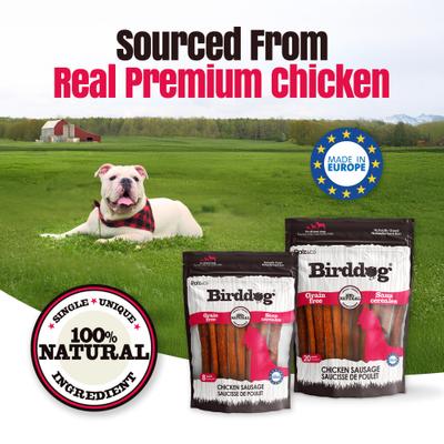 Birddog Chicken Grain-Free Soft & Chewy Sausage Dog Treats, 20-oz bag, 20 count