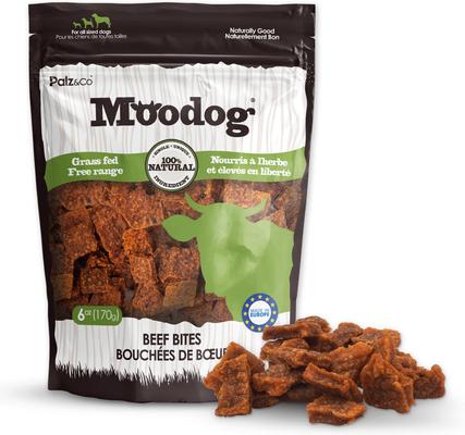 Moodog Beef Grain-Free Soft & Chewy Bites Dog Treats, 6-oz bag
