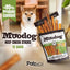 Moodog Beef Grain-Free Soft & Chewy Cheek Strips Sticks Dog Treats, 10-oz bag, 12 count