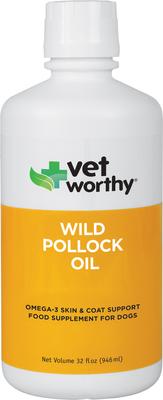Wild Pollock Oil Liquid Skin & Coat Supplement for Dogs, 16-fl oz bottle