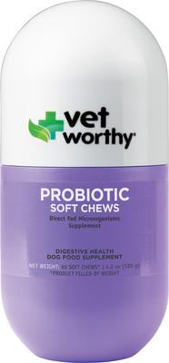 Probiotic Soft Chew Digestive Health Support Supplement for Dogs, 60 count