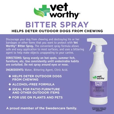 Bitter Spray Skin & Coat Supplement for Dogs, 32-fl oz bottle