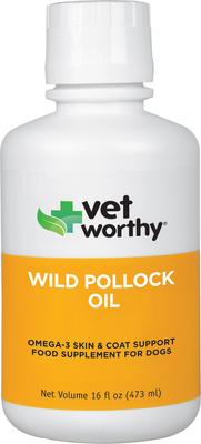 Wild Pollock Oil Liquid Skin & Coat Supplement for Dogs, 16-fl oz bottle