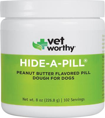 Hide a Pill Peanut Butter Paste Chew Supplement for Dogs, 8-oz jar