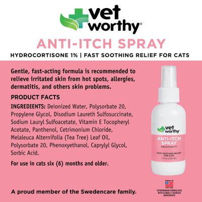 Feline Cat Anti-Itch Spray, 4-fl oz bottle