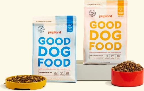 Good Dog Food Kibble Ocean Fish Recipe High Protein Freeze-Dried Dog Food, 3.5-lb bag