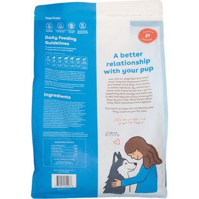 Good Dog Food Kibble Ocean Fish Recipe Alimento liofilizado para perros con alto contenido proteico, bolsa de 3.5 lb