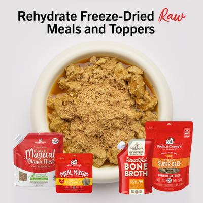 Bountiful Bone Broth Grass-Fed Beef Recipe Meal Dog Food Topper, 16-oz pouch