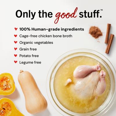 Bountiful Bone Broth Cage-Free Chicken Recipe Meal Dog Food Topper, 16-oz pouch