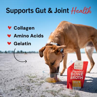 Bountiful Bone Broth Cage-Free Chicken Recipe Meal Dog Food Topper, 16-oz pouch