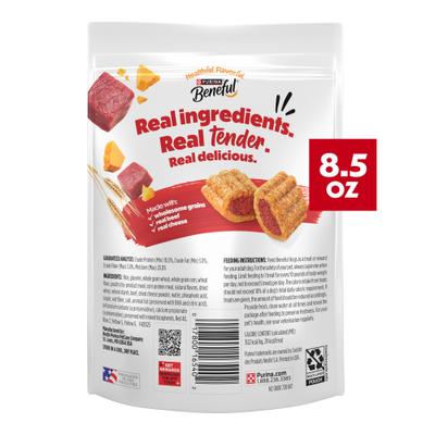 Baked Delights Hugs with Real Beef & Cheese Dog Treats, 8.5-oz bag
