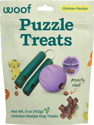 Air-Dried Puzzle Training Chicken Natural Dogs Chew Treats, 5-oz bag