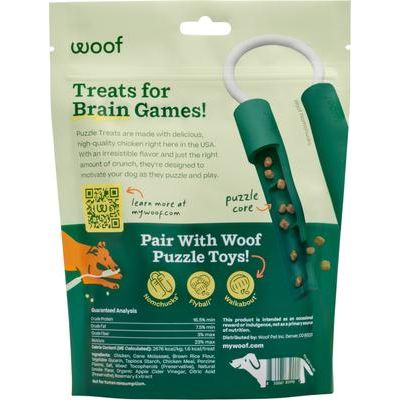 Premios masticables naturales para perros de entrenamiento Puzzle de pollo secados al aire, bolsa de 5 oz