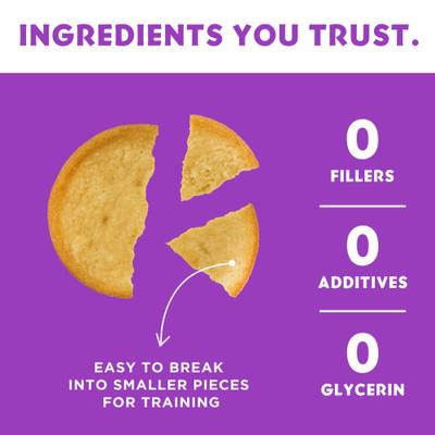 Barkin Burger Chicken & Pumpkin Dog Treat, 4-oz bag