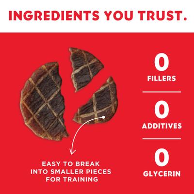 Barkin Burger Beef & Pumpkin Dog Treat, 4-oz bag