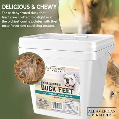 Duck Feet Dehydrated Dog Treats, 100 count