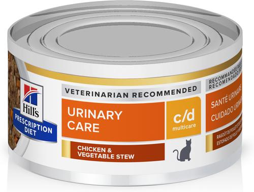 c/d Multicare Urinary Care Vegetable, Tuna & Rice Stew Wet Cat Food, 2.9-oz, case of 24