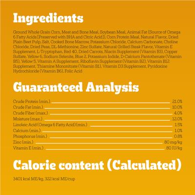 with MarroBites Steak & Vegetable Flavor Pieces Adult Dry Dog Food, 36-lb bag