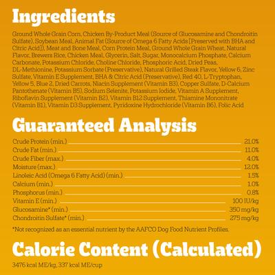 Tender Bites Complete Nutrition Chicken & Steak Flavor Small Breed Adult Dry Dog Food, 14-lb bag