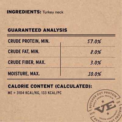 Raw Turkey Neck Freeze-Dried Dog Treat, 1 count