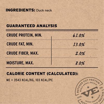 Raw Duck Neck Freeze-Dried Dog Treat, 1 count