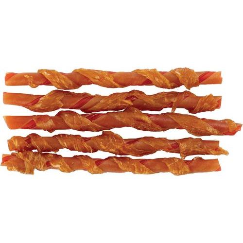 Palitos de pollo envueltos, golosinas para perros con sabor a mantequilla de maní, 8 unidades