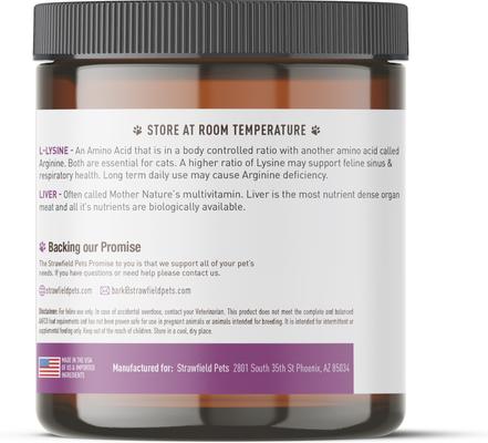 L-Lysine Immune Support Cat Supplement, 7-oz jar