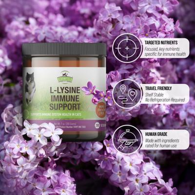 L-Lysine Immune Support Cat Supplement, 7-oz jar