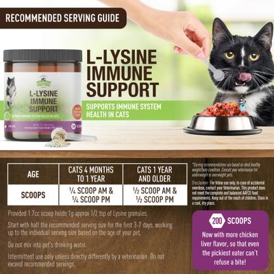L-Lysine Immune Support Cat Supplement, 7-oz jar