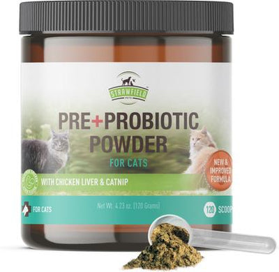 Pre + Probiotic Powder Cat Supplement, 4.2-oz jar