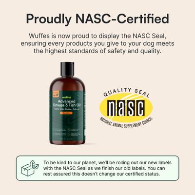 Suplemento avanzado de aceite de pescado Omega 3 para una piel y un pelaje saludables para perros, botella de 236 ml