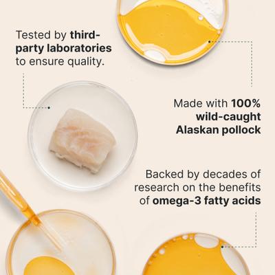 Advanced Omega 3 Fish Oil for Healthy Skin & Coat Supplement for Dogs, 8-fl oz bottle