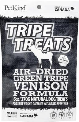 Venison Tripe Formula Jerky Dog Treats, 6-oz bag