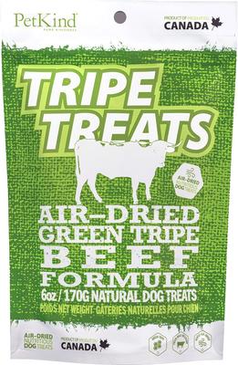 Green Bison Tripe Formula Grain-Free Dog & Cat Treats, 6-oz bag