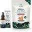 Bundle: Pet Releaf Favorites - Edibites Calming Bacon & Ashwaganda Full Spectrum Hemp Small Dog Supplement, Chew & Liquid Bundle