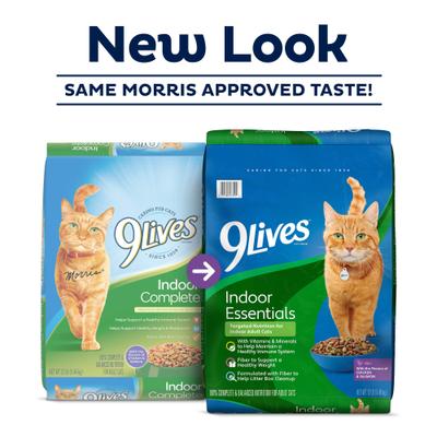 9Lives, Indoor Essentials Adult, pollo + salmón, 1.43 / 5.44 / 9.07 kg.