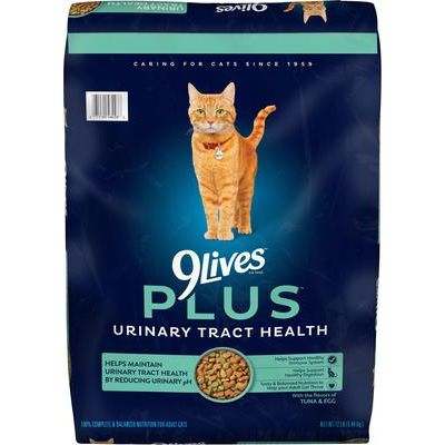 9Lives, PLUS Urinary Tract Health, atún + huevo, apoyo urinario, 1.43 / 5.44 kg.