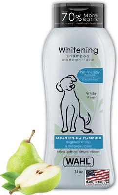 Whitening Brightening Formula Dog Shampoo, White Pear Scent, Light Blue/Blue, 24-oz bottle