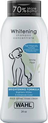 Whitening Brightening Formula Dog Shampoo, White Pear Scent, Light Blue/Blue, 24-oz bottle