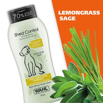 Shed Control Oatmeal Dog Shampoo, Light Green/Yellow, Lemongrass & Sage, 24-oz bottle