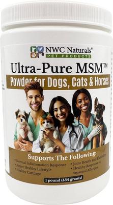 Ultra-Pure MSM Powder Dog, Cat & Horse Supplement, 1-lb bottle