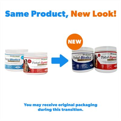 Total-Digestion Digestive Enzymes & Probiotics Dog & Cat Powder Supplement Twin Pack, 8-oz jars