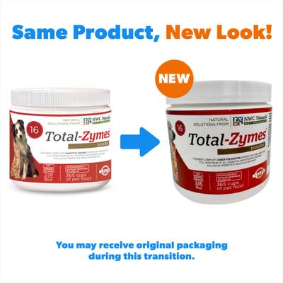 Total-Zymes Digestive Enzymes Dog & Cat Powder Supplement, 8-oz jar