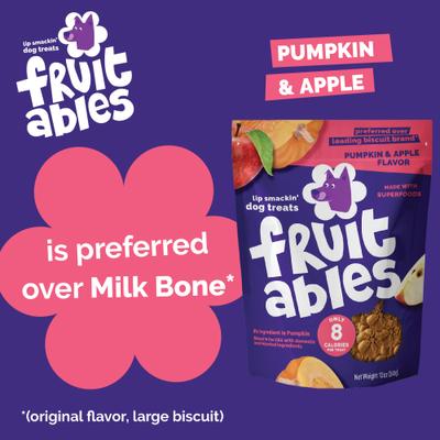 Pumpkin & Apple Flavor Dog Treats, 12-oz bag, bundle of 2